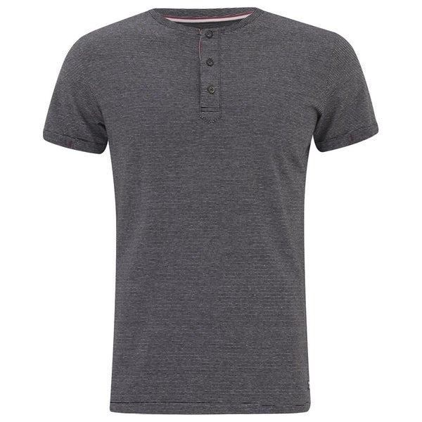 Produkt Men's OEK New Grandad Buttoned T-Shirt - Black