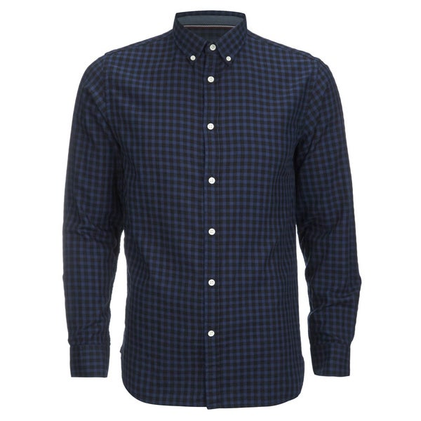 Produkt Men's DEK 83 Long Sleeved Check Shirt - Navy Blazer