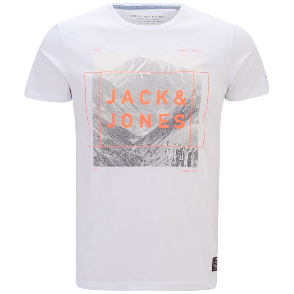 Jack & Jones Men's Core Square Crew Neck T-Shirt - White