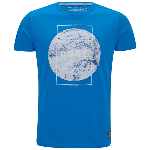 Jack & Jones Men's Core Square Crew Neck T-Shirt - Imperial Blue