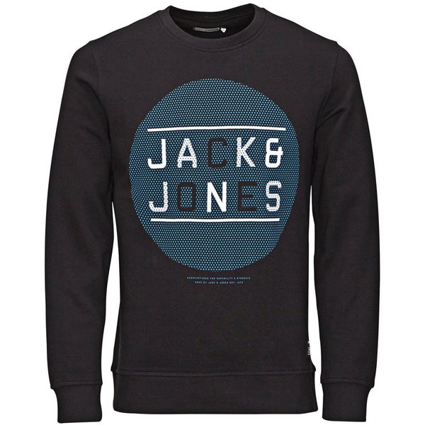 Jack & Jones Men's Core Speed Crew Neck Sweatshirt - Black