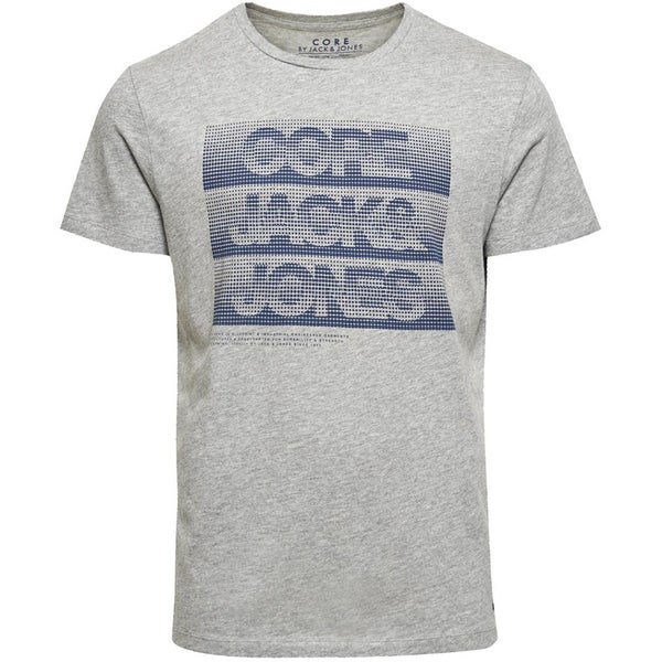 Jack & Jones Men's Hundred T-Shirt - Light Grey Melange