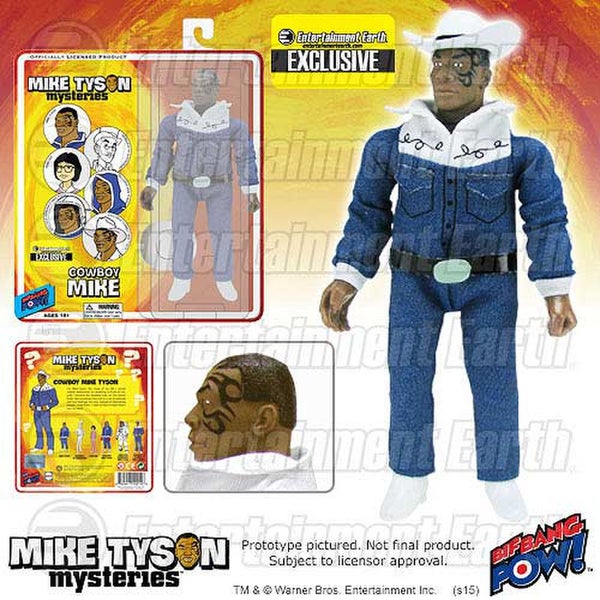 Mike Tyson Mysteries Mike Tyson Cowboy Entertainment Earth 8 Inch Action Figure
