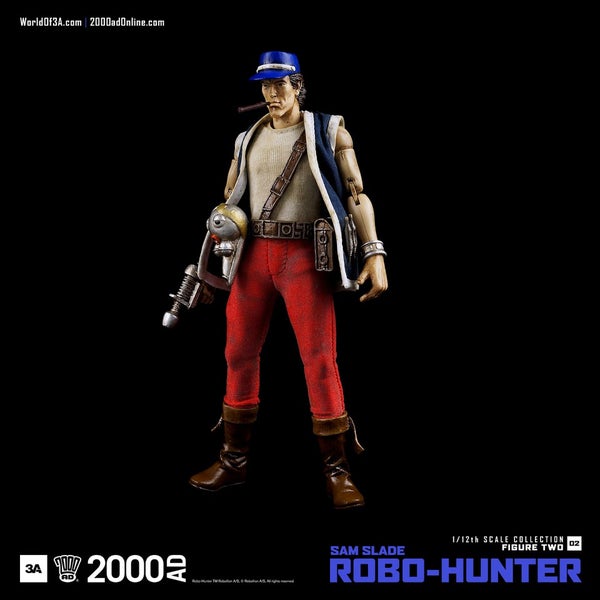 Figurine ThreeA 2000 AD Sam Slade Robo-Hunter -échelle 1:12