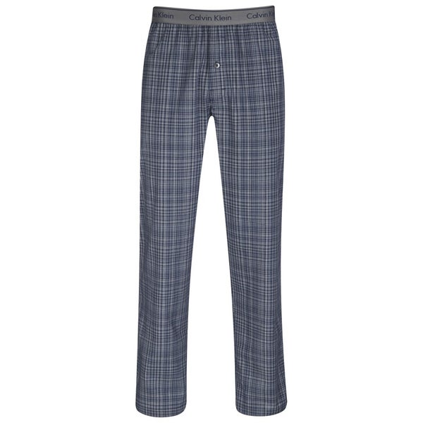 Calvin Klein Men's Woven Sleepwear PJ Pants - Simon Plaid/Rey Sky