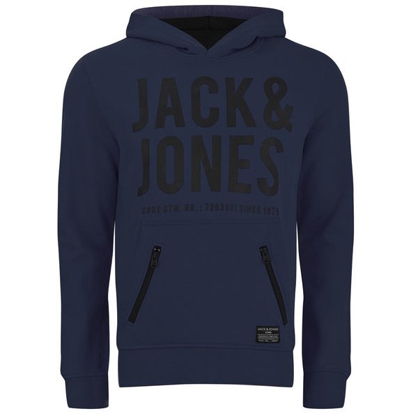 Jack & Jones Men's Core Strack Sweat Hoody - Navy Blazer