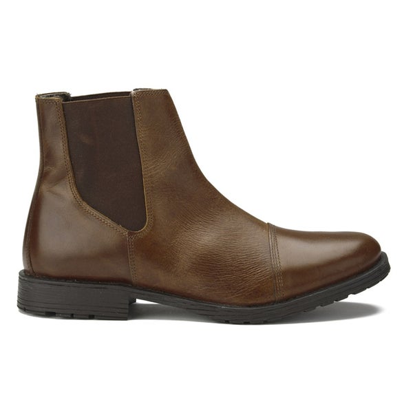 Jack & Jones Men's Radnor Leather Chelsea Boots - Brown Stone