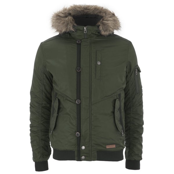 Jack & Jones Men's Originals Rob Bomber Jacket - Forest Night
