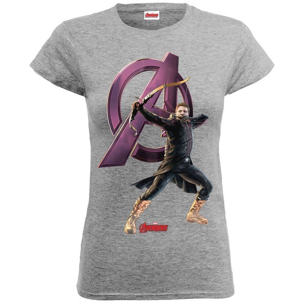 Marvel Women's Avengers Age of Ultron Hawkeye T-Shirt - Heather Grey