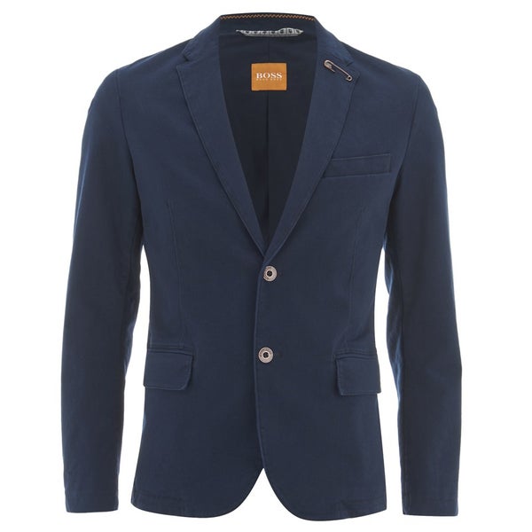 BOSS Orange Men's Benestretch Two Button Blazer - Navy