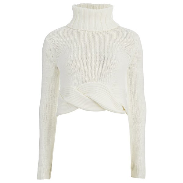 C/MEO COLLECTIVE Women's Twist it Up Jumper - White