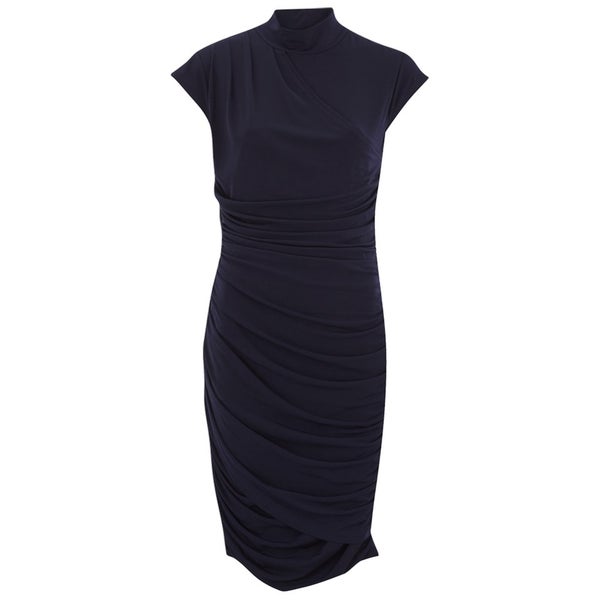 Gestuz Women's Florence Fitted Rouched Mini Dress - Navy