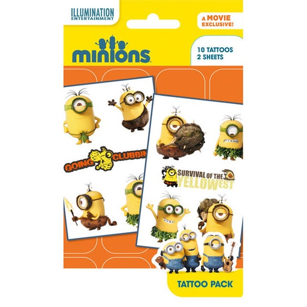 Minions Mix 2 Tattoo Pack