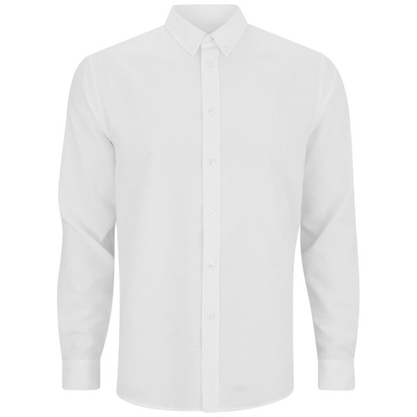 Soulland Men's Goldsmith Long Sleeve Oxford Shirt - White