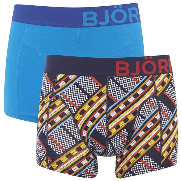 Bjorn Borg Men's Twin Pack Maasai Boxer Shorts - Peacoat