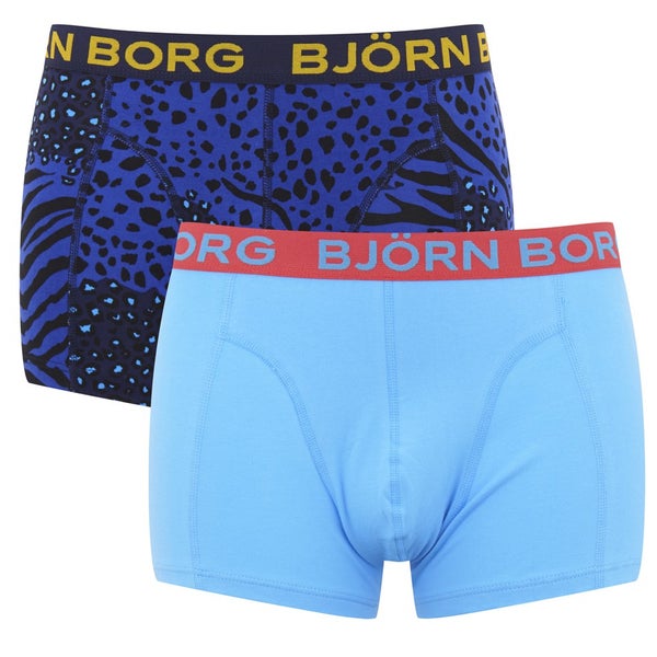 Bjorn Borg Men's Twin Pack Animal Madness Boxer Shorts - Peacoat