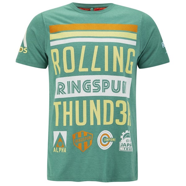 Ringspun Men's Smoke T-Shirt - Green Marl