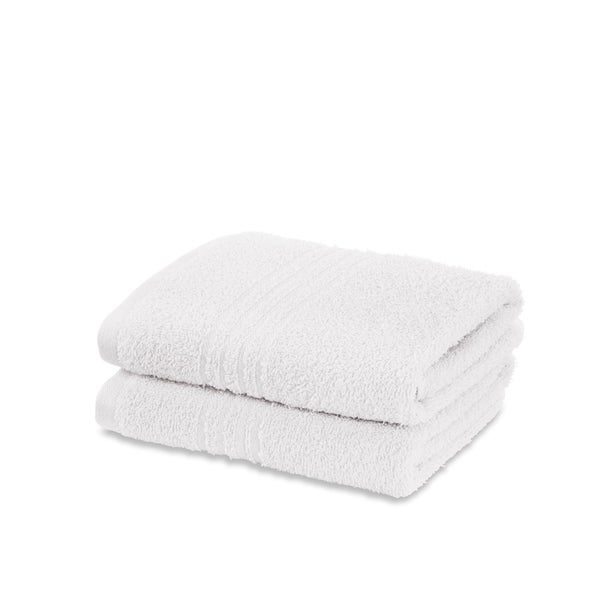 Catherine Lansfield Editions Towel Twin Pack - White