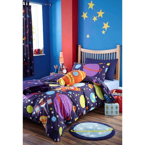 Catherine Lansfield Outer Space Single Duvet Set - Multi