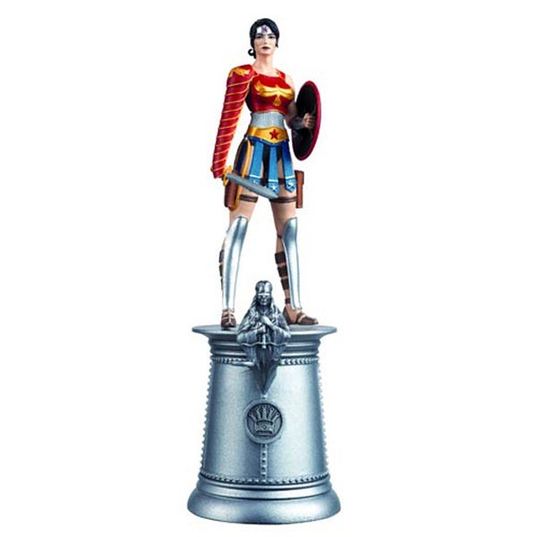 DC Comics Wonder Woman Divine Armour White Queen Chess Piece with Collector Magazine