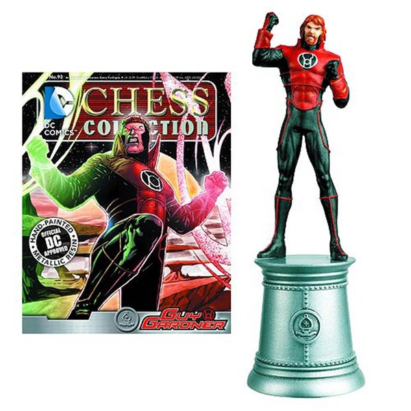 DC Comics Guy Gardner White Bishop Chess Piece with Collector Magazine