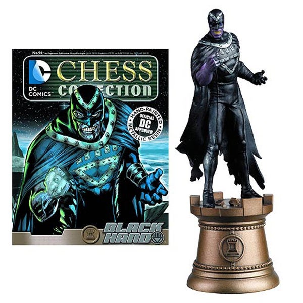 DC Comics Black Hand Black Bishop Chess Piece with Collector Magazine