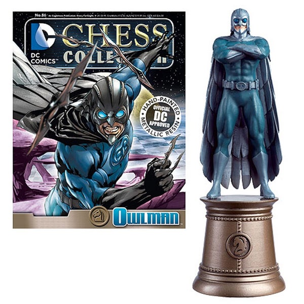 DC Comics Owl Man Black Knight Chess Piece with Collector Magazine