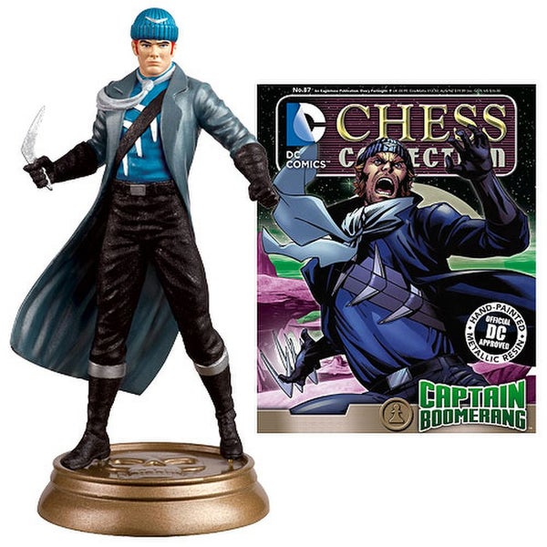 DC Comics Captain Boomerang White Pawn Chess Piece with Collector Magazine