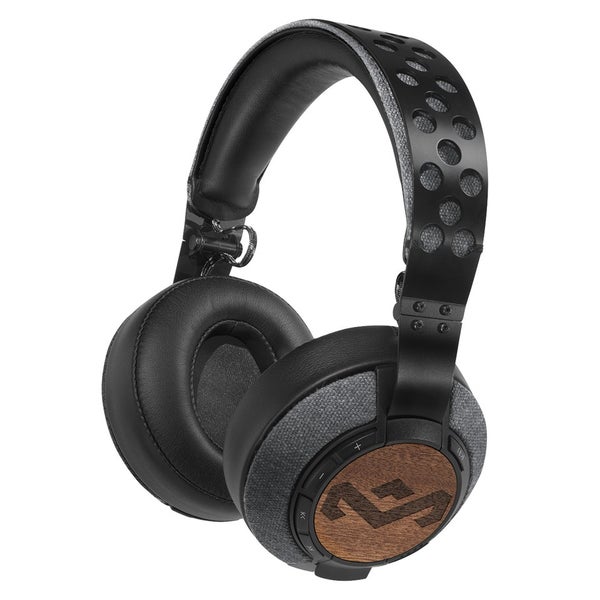 The House of Marley Liberate XL Bluetooth Headphones (Includes Detachable 3 Button In-Line Remote & Mic) - Midnight