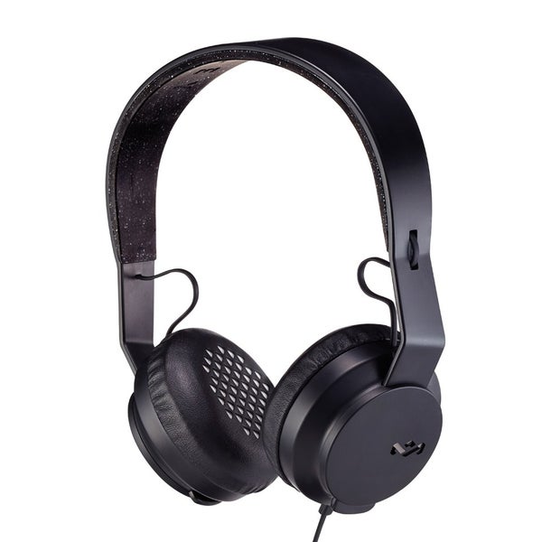 The House of Marley Roar Headphones (Includes In-Line 1 Button Mic) - Black