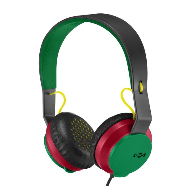 The House of Marley Roar Headphones (Includes In-Line 1 Button Mic) - Rasta