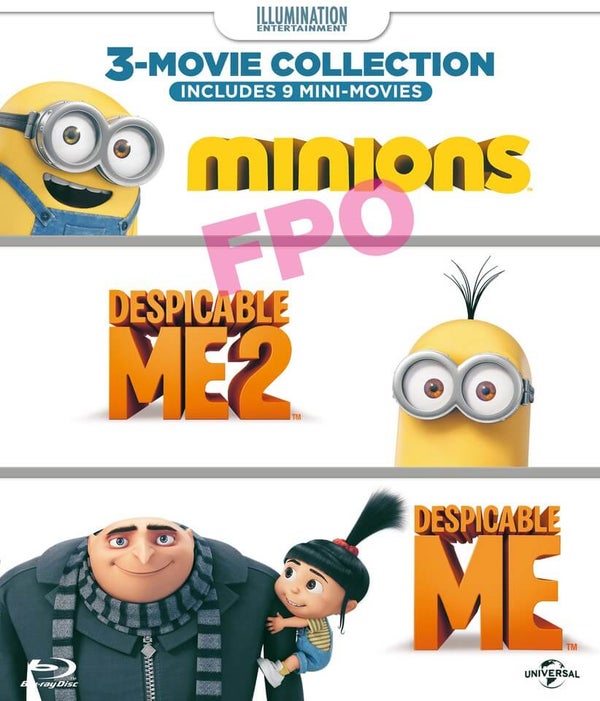 Minions Collection: Despicable Me, Despicable Me 2, Minions DVD - Zavvi UK