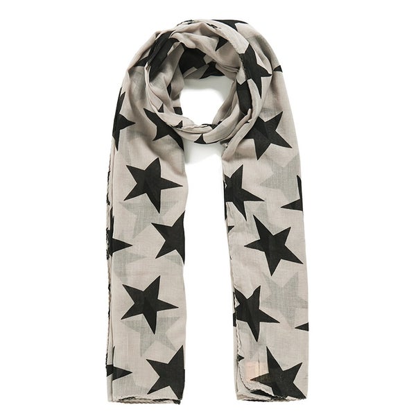 BeckSöndergaard Fine Twilight Star Print Scarf - Grey