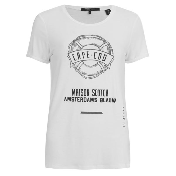 Maison Scotch Women's Theme Series T-Shirt - White