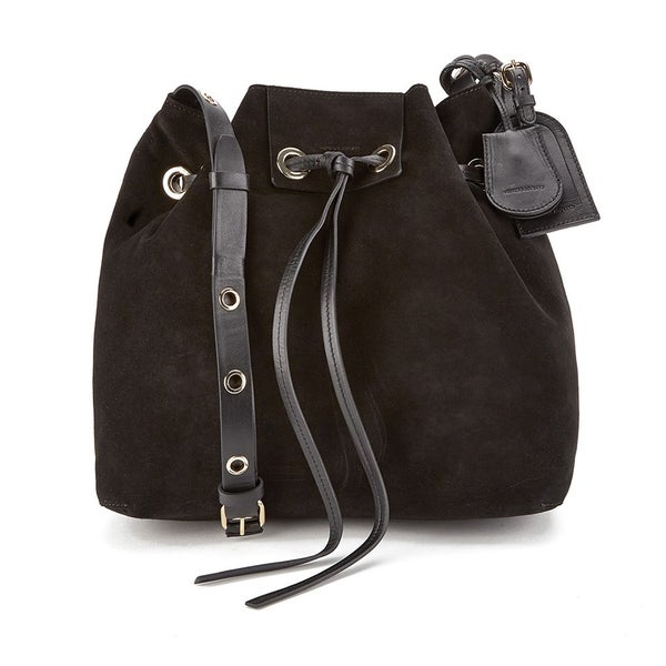 Vanessa Bruno Women's Suede Bucket Bag - Black