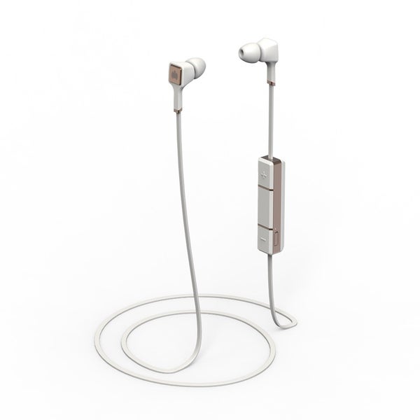 Ministry of Sound Audio In Plus Wireless Bluetooth Earphones - White and Copper