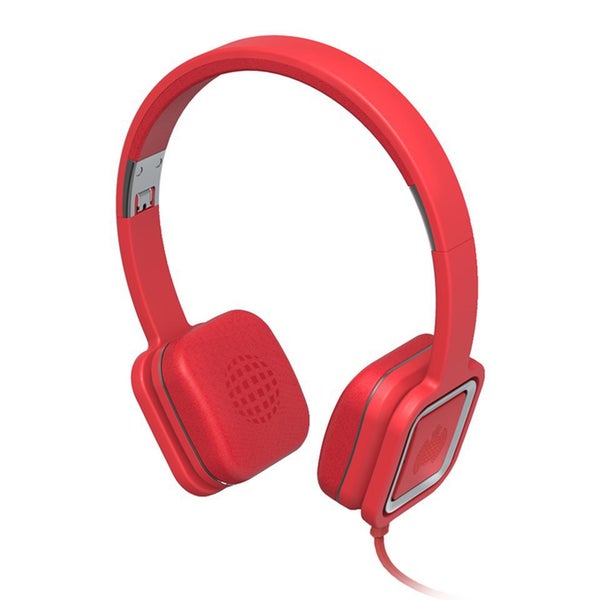 Ministry of Sound Audio On, On Ear Headphones - Red and Gun Metal