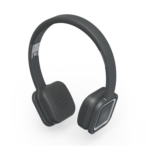 Ministry of Sound Audio On Plus, Wireless Bluetooth On Ear Headphones - Charcoal and Gun Metal