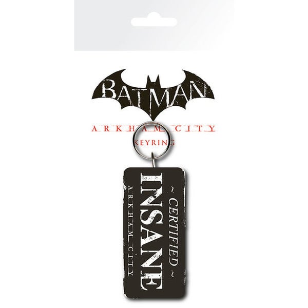DC Comics Batman Arkham City Certified Insane - Keyring