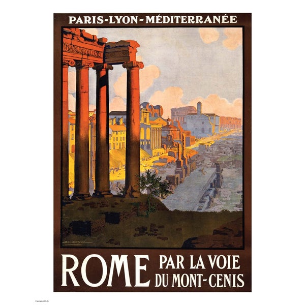 Vintage Travel Rome Print