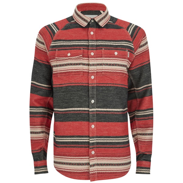 Carhartt Men's LS Poncho Shirt Jacquard Flannel - Red