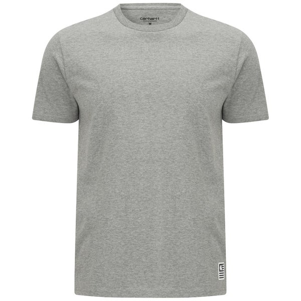 Carhartt Men's SS State Back-Print T-Shirt - Grey Heather/Black