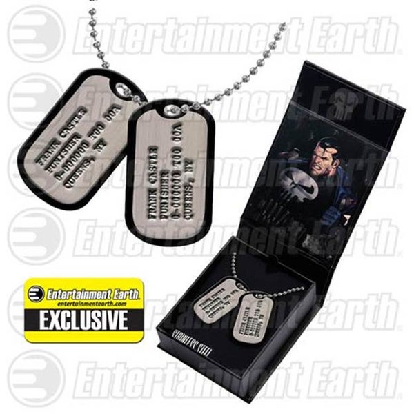 Marvel The Punisher Frank Castle Entertainment Earth Exclusive Replica Dog Tags