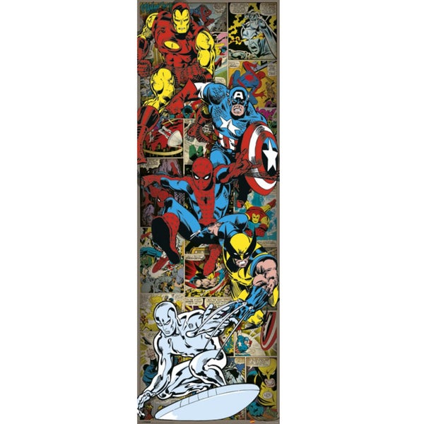 Marvel Comics Heroes Retro - 21 x 59 Inches Door Poster
