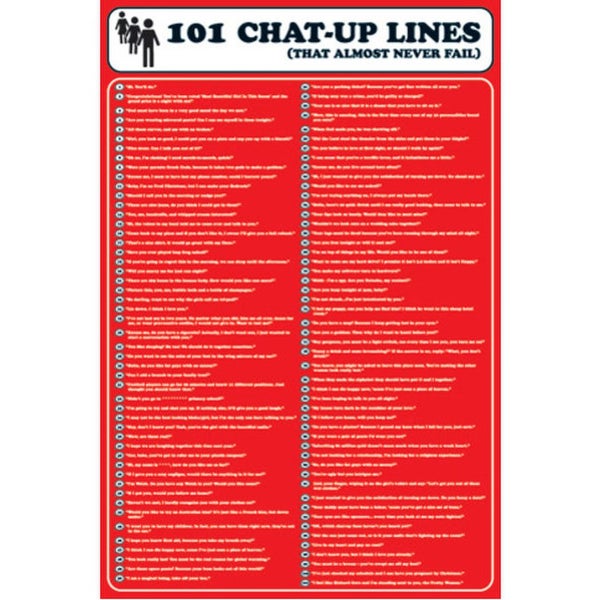 101 Chat Up Lines - 24 x 36 Inches Maxi Poster