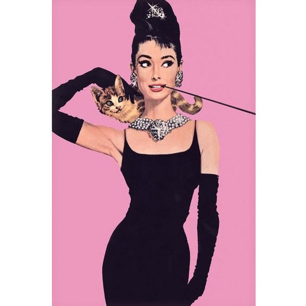 Audrey Hepburn Pink - 24 x 36 Inches Maxi Poster