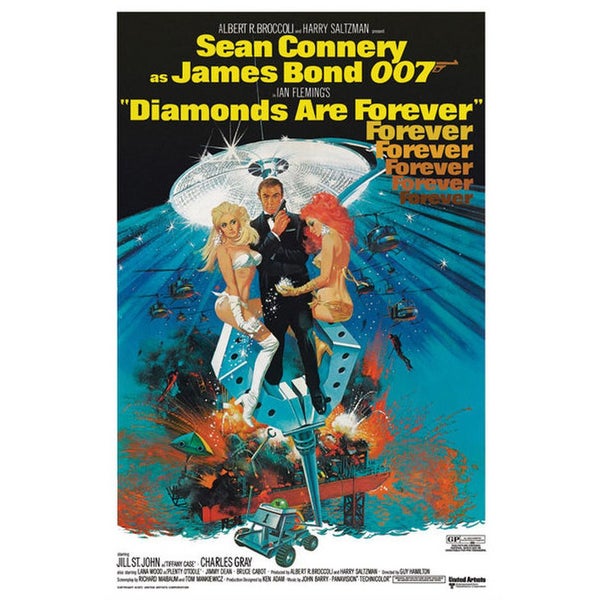 James Bond Diamonds Are Forever - 24 x 36 Inches Maxi Poster
