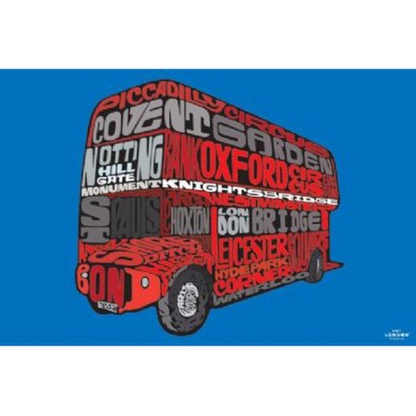 Visit London Routemaster - 24 x 36 Inches Maxi Poster