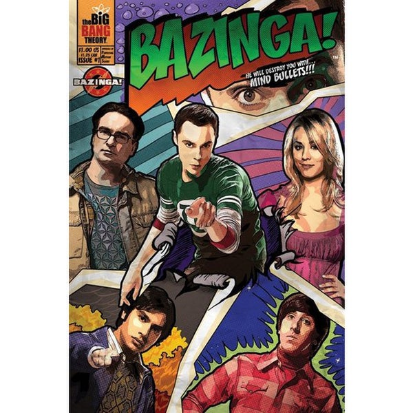 The Big Bang Theory Comic Bazinga - 24 x 36 Inches Maxi Poster