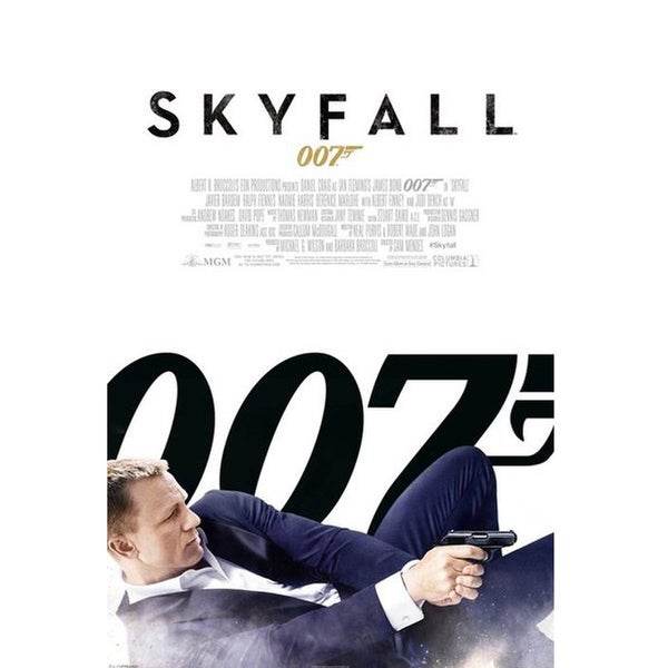 James Bond Skyfall White One Sheet - 24 x 36 Inches Maxi Poster